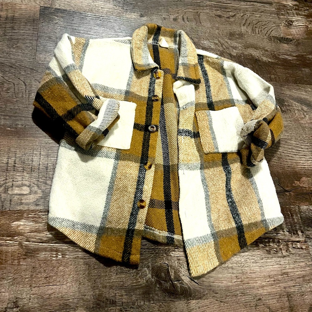 Toddler Plaid Shacket